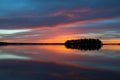 Astotin Lake Sunset