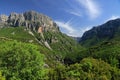 Astraka peak, over the village Mikro Papingo Royalty Free Stock Photo