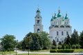 Astrakhan. Astrakhan Kremlin. Assumption Cathedral and Prechistenskaya bell tower in the historical complex. Russia Royalty Free Stock Photo