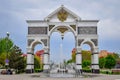 Triumphal Arch in Astrakhan city