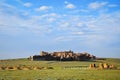Panoramic view of the Sarai Batu mongol settlement Royalty Free Stock Photo