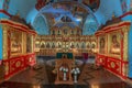 Beautiful interior inside of the Assumption Cathedral on the territory of the Astrakhan Kremli