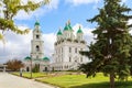 View of the Uspensky Cathedral and Prechistenskaya Bell Tower of the Astrakhan Kremlin Royalty Free Stock Photo