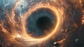 Astral anomaly: Animation captures the surreal presence of a black hole.