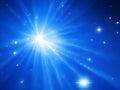 Astral Luminance: Top-Down Blue Magic Background