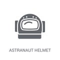 astranaut helmet icon. Trendy astranaut helmet logo concept on w Royalty Free Stock Photo