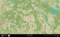 Astraviec District, Belarus. Topographic Humanitarian Royalty Free Stock Photo