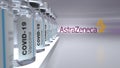 astrazeneca covid 19 vaccine bottles on abstract background2