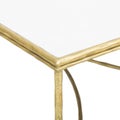 Astre End Table Table Base Color: Gold Leaf, Emery End Table, Designs Henrie Cross End Table with white background Royalty Free Stock Photo