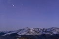 Astro photography on the Tarcu Mountains in Romania. Royalty Free Stock Photo