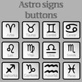 Astro signs buttons