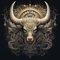 The astrological combination of sun conjunct chiron in zodiac sign capricorn Royalty Free Stock Photo