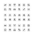 Astrological Sign Icon Set