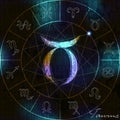 Astrological Taurus symbol