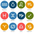 Astrological Zodiac Sign Icon Set Royalty Free Stock Photo