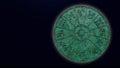 Astrological zodiac signs inside of green marble horoscope circle Royalty Free Stock Photo