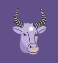 Astrological zodiac Taurus sign vector concept Royalty Free Stock Photo