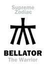 Astrology: Supreme Zodiac: BELLATOR (The Warrior / The Knight) = Hercules