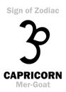 Astrology: Sign of Zodiac CAPRICORNUS (The Mer-Goat)