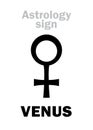 Astrology: planet VENUS