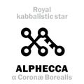 Astrology: ALPHECCA (The Royal Behenian kabbalistic star)