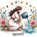 In astrology, Aquarius is literally the water bearer or water bearer