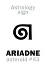 Astrology: asteroid ARIADNE