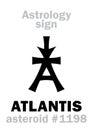 Astrology: asteroid ATLANTIS