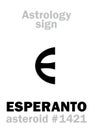 Astrology: asteroid ESPERANTO