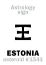 Astrology: asteroid ESTONIA