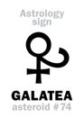 Astrology: asteroid GALATEA