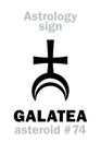 Astrology: asteroid GALATEA