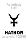 Astrology: asteroid HATHOR