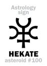 Astrology: asteroid HEKATE (Trivia)