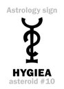 Astrology: asteroid HYGIEA