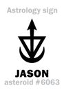 Astrology: asteroid JASON Royalty Free Stock Photo