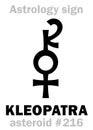 Astrology: asteroid KLEOPATRA (Cleopatra)