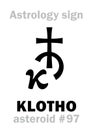 Astrology: asteroid KLOTHO