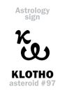 Astrology: asteroid KLOTHO