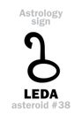 Astrology: asteroid LEDA