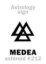 Astrology: asteroid MEDEA