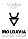 Astrology: asteroid MOLDAVIA