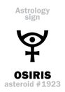 Astrology: asteroid OSIRIS