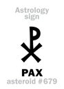 Astrology: asteroid PAX