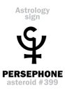 Astrology: asteroid PERSEPHONE