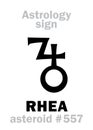 Astrology: asteroid RHEA