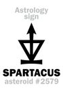 Astrology: asteroid SPARTACUS