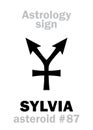 Astrology: asteroid SYLVIA (Rhea Silvia)