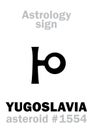 Astrology: asteroid YUGOSLAVIA