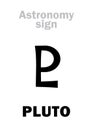 Astrology: astronomical sign of PLUTO